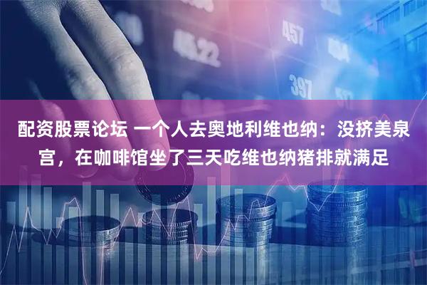 配资股票论坛 一个人去奥地利维也纳：没挤美泉宫，在咖啡馆坐了三天吃维也纳猪排就满足